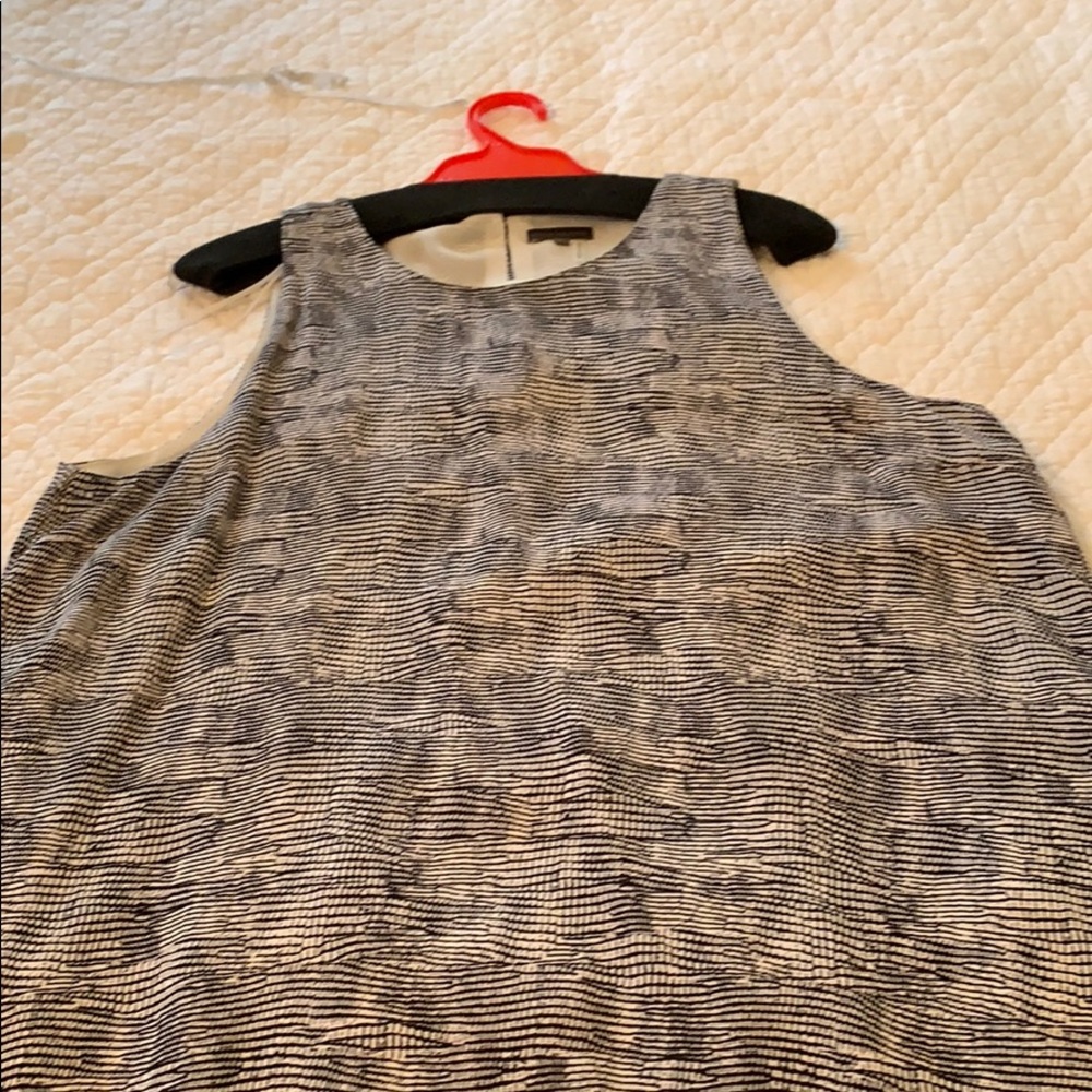 Vince campito too.   Sleeveless. Back with pleats